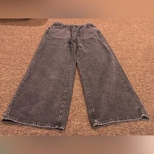 EUC SHEIN XL 12 Wide-Leg Greyish black Denim Jeans bottoms pants extreme baggy